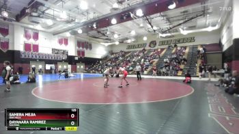125 lbs 1st Place Match - Dayanara Ramirez, Sultana vs Samera Mejia, Oak Hills