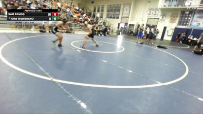 144 lbs Champ. Round 2 - Sam Ramos, Servite vs Tony Membreno, Laguna Hills