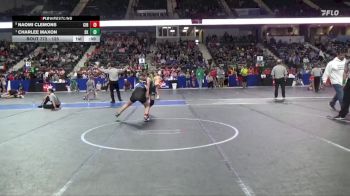 125 lbs Cons. Round 3 - Naomi Clemons, Circle vs Charlee Maxon, Sunflower Kids