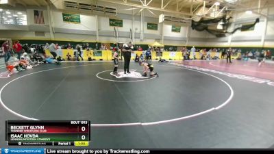 90 lbs Cons. Round 2 - Beckett Glynn, Thunder Wrestling Club vs Isaac Hovda, Lemmon/McIntosh Cowboys