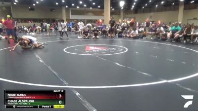 120 lbs Round 5 (6 Team) - Chase Alspaugh, Mississippi Mayhem vs Noah Rains, Team Rich Habits White