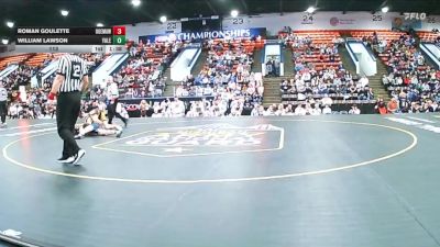 113 lbs Quarterfinals (8 Team) - William Lawson, Yale vs Roman Goulette, Ogemaw Heights