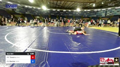 95-105 lbs Semifinal - Rhiannon Towers, Sanderson Wrestling Academy vs Siera Becker, Sebolt Wrestling Academy