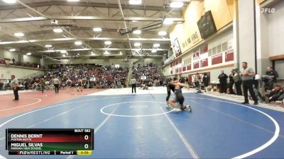 157 lbs Champ. Round 3 - Dennis Bernt, Poston Butte vs Miguel Silvas, Marana High School