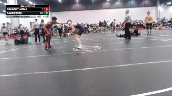 153 lbs Champ. Round 1 - David Eaton, Wesleyan vs Braiden Thomas, The Factory