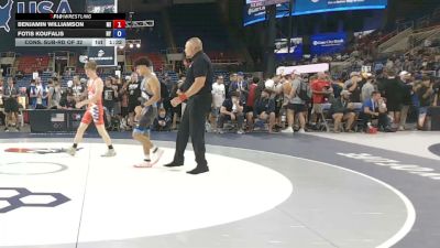 132 lbs Cons. Sub-rd Of 32 - Benjamin Williamson, Michigan vs Fotis Koufalis, New York