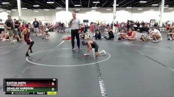 56 lbs Round 3 (4 Team) - Easton Smith, Mat Warriors Red vs Deaglan Harrison, Mat Warriors Blue
