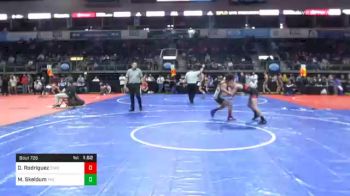 122 lbs Quarterfinal - Damien Rodriguez, CIWC Team Intensity vs Mickail Skeldum, The Community