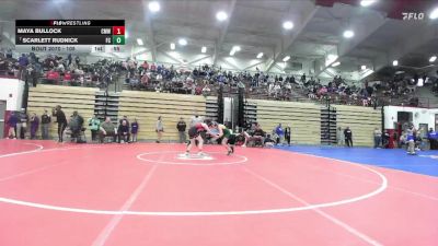 105 lbs Champ. Round 2 - Scarlett Rudnick, Floyd Central vs Maya Bullock, Club Madison Wrestling