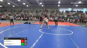 220 lbs Prelims - Gentry Bowles, Team Utah Arches vs Mason Atkinson, Ragin Raisins Marquis