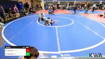 46A lbs Rr Rnd 1 - Maverick Spencer, Keystone Kids vs Shane Webster, Claremore Wrestling Club