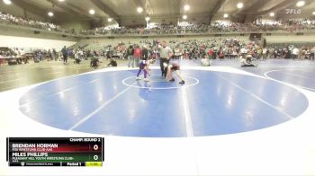 75 lbs Champ. Round 2 - Brendan Horman, Fox Wrestling Club-AAA vs Miles Phillips, Pleasant Hill Youth Wrestling Club-AAA