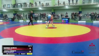 55kg Quarterfinal - Dominic Dubeau, Strathcona WC vs Joshua Bissett, Metro Amateur WC