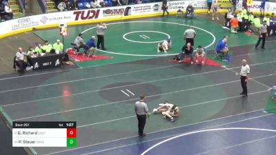 110 lbs Round Of 32 - Gavin Richard, Southern Columbia vs Patrick Steuer, Governor Mifflin