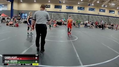 120 lbs Round 5 (8 Team) - Isaac Brown, Burnett Trained WC vs Caden Acuff, Crossroads Wrestling