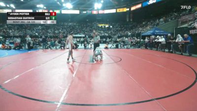 3A 120 lbs 5th Place Match - Ayden Potter, Malad vs Sebastian Guitron, Glenns Ferry