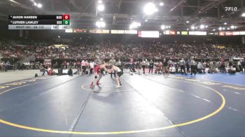 6A 113 lbs 5th Place Match - Jaxon Hansen, Madison vs Luther Lawley, Boise