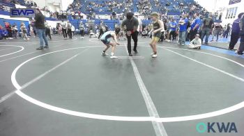 76 lbs Rr Rnd 4 - Paisley Jones, Tecumseh Youth Wrestling vs Ryker Johnson, Division Bell Wrestling