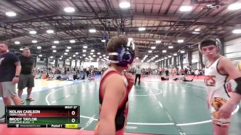 96 lbs Rd# 10- 4:00pm Saturday Final Pool - Brody Taylor, Maryland BLACK vs Nolan Carlson, Terps Xtreme
