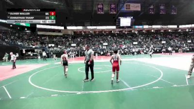 110 lbs Champ. Round 2 - Johnathan Tharp, STC2 vs Oliver Waller, MVL1