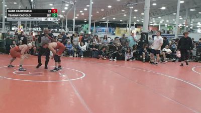 134 lbs 3rd Place - Gabe Campanelli, Kraken - HSC vs Teagan Caciolo, Grit Mat Club Blue - HSC