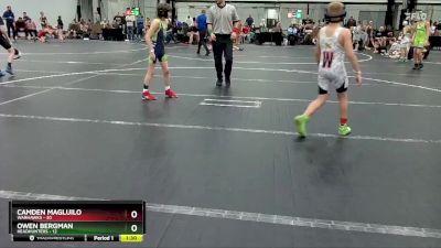 80 lbs Semis (4 Team) - Owen Bergman, Headhunters vs Camden Magluilo, Warhawks