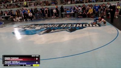 87 lbs Semifinal - Manny Novelli, Avalanche Wrestling Association vs Owen Thomas, Interior Grappling Academy