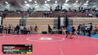 175 lbs Champ. Round 3 - Brandon Pinkston, The Fort Hammers vs Hans Frymier, Hamilton Heights