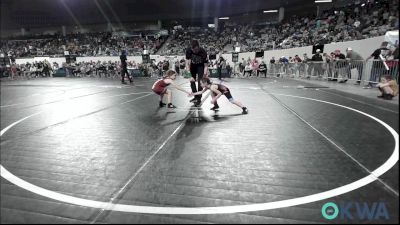 46 lbs Consi Of 8 #1 - Dawson Sherrin, Bridge Creek Youth Wrestling vs Amelia Mairel, Perry Wrestling Club