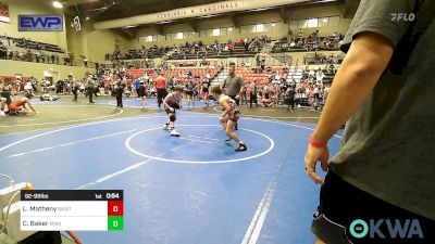 92-98 lbs Consolation - Levi Matheny, Skiatook Youth Wrestling vs Chance Baker, Morris Wrestling Association