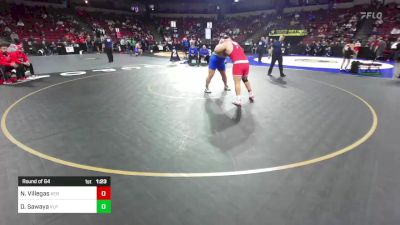 285 lbs Round Of 64 - Nathaniel Villegas, Kerman (CS) vs Dib Sawaya, Valencia Placentia (SS)