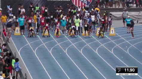 Youth Boys' 100m Championship, Semi-Finals 3 - Age 12