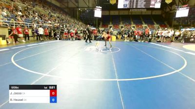 120 lbs Rnd Of 128 - Jonathan Jasso, CA vs Brody Heusel, OK