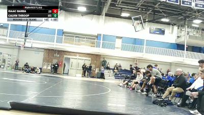 174 lbs Round 4 (8 Team) - Calvin Throop, Henry Ford College vs Isaac Barba, Joliet Junior College