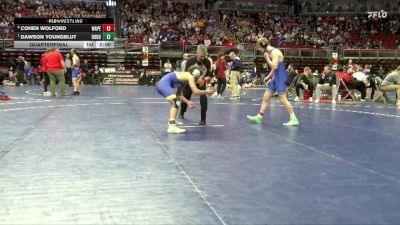 1A-138 lbs Quarterfinal - Dawson Youngblut, Don Bosco vs Cohen Wolford, Wapello