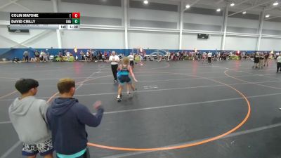 138 lbs Cons. Round 4 - Colin Matone, Unattached vs David Crilly, Unattached