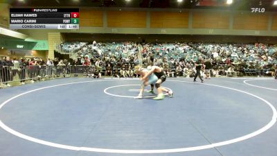 190 lbs Consolation - Elijah Hawes, Layton vs Mario Carini, Poway