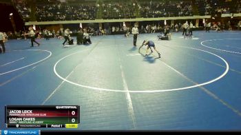 74 lbs Quarterfinal - Jacob Leick, Powerhouse Wrestling Club vs Logan Oakes, Sebolt Wrestling Academy