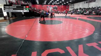 285 lbs Cons. Round 6 - Sean Cook, Niles (NOTRE DAME) vs Pablo Morales, WHEELING