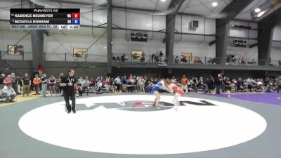 Junior Girls FS - 125 lbs Cons. Round 5 - Kadence Neumeyer, WA vs Mckayla Bonham, OR