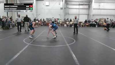 130 lbs Round 7 (8 Team) - Brody Clemons, Warhawks vs Dante Schmidt, Mat Assassins Black