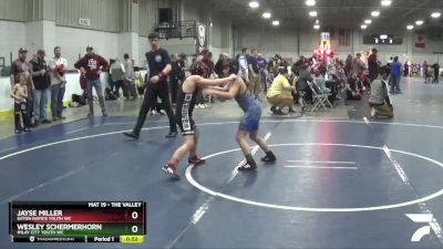 82 lbs Cons. Round 3 - Jayse Miller, Eaton Rapids Youth WC vs Wesley Schermerhorn, Imlay City Youth WC