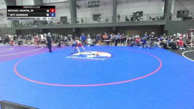 Junior Boys GR - 144 lbs Champ. Round 2 - Michael Martin, Jr, OR vs Jett Johnson, WA