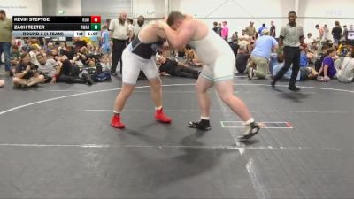 285 lbs Round 3 (4 Team) - Zach Teeter, RWA Blue vs Kevin Steptoe, Reverence United White