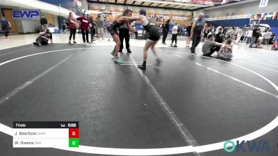 92 lbs Final - Jay Bearbow, Darko Valley Wolf Pack vs Westyn Owens, Shelton Wrestling Academy