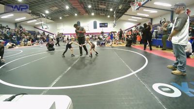 46 lbs Consolation - Landry Eskridge, Bristow Youth Wrestling vs Emerson Braun, Owasso Takedown Club