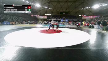 Girls 4A 135 lbs Champ. Round 1 - Kaia Dewey, Lincoln (Seattle) (Girls) vs Elexis Shaffer, Stadium (Girls)