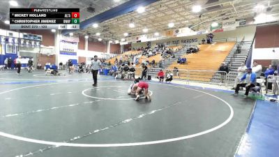120 lbs Cons. Round 4 - Mickey Holland, Alta Loma vs Christopher Jimenez, Downey