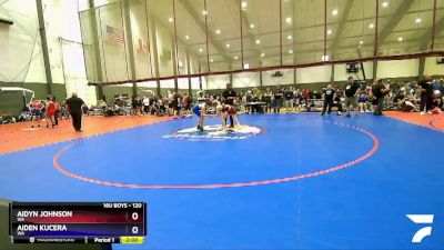 120 lbs Cons. Round 4 - Aidyn Johnson, WA vs Aiden Kucera, WA