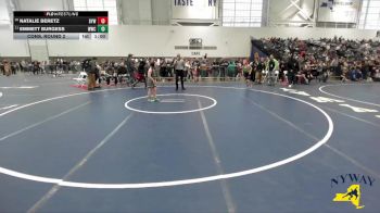94 lbs Cons. Round 2 - Emmett Burgess, WRCL Wrestling Club vs Natalie Beretz, Duanesburg-Schoharie Youth Wrestling
